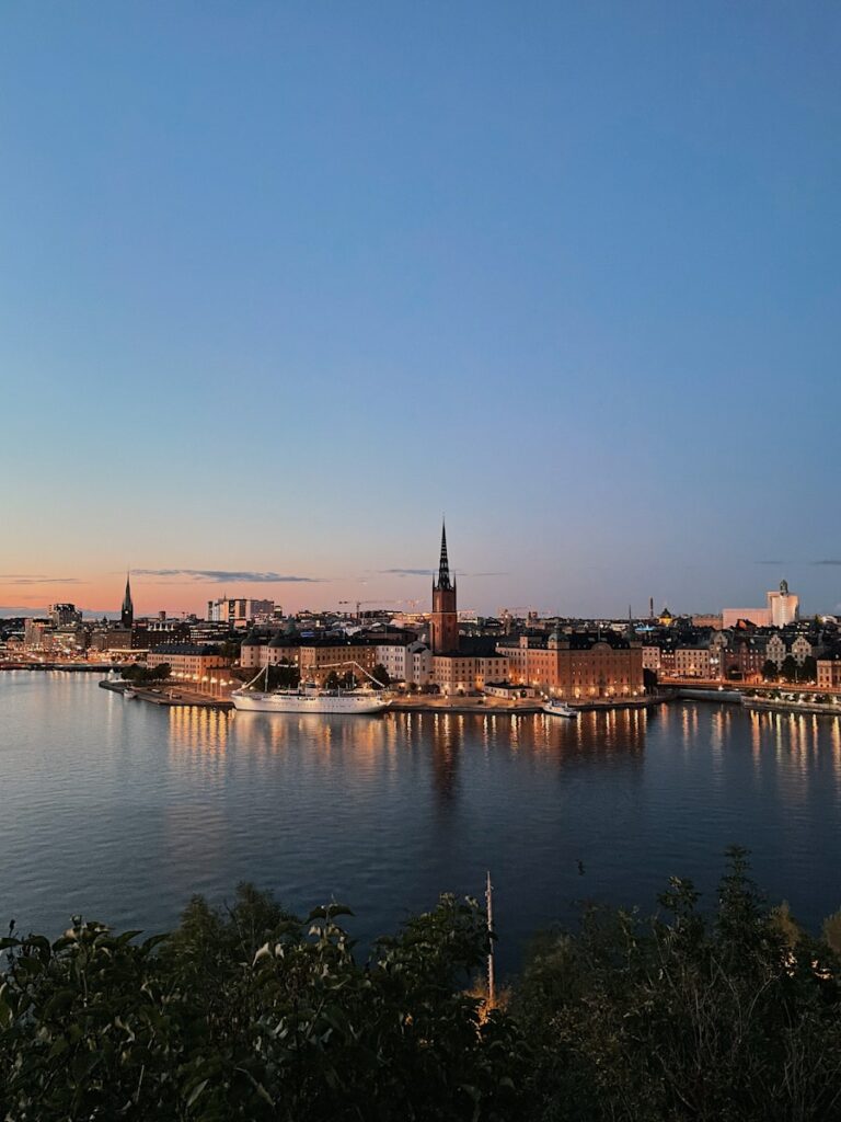Stockholm city waterside