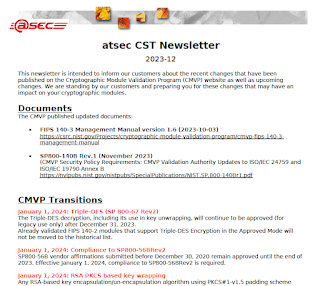 CST Newsletter December 2023
